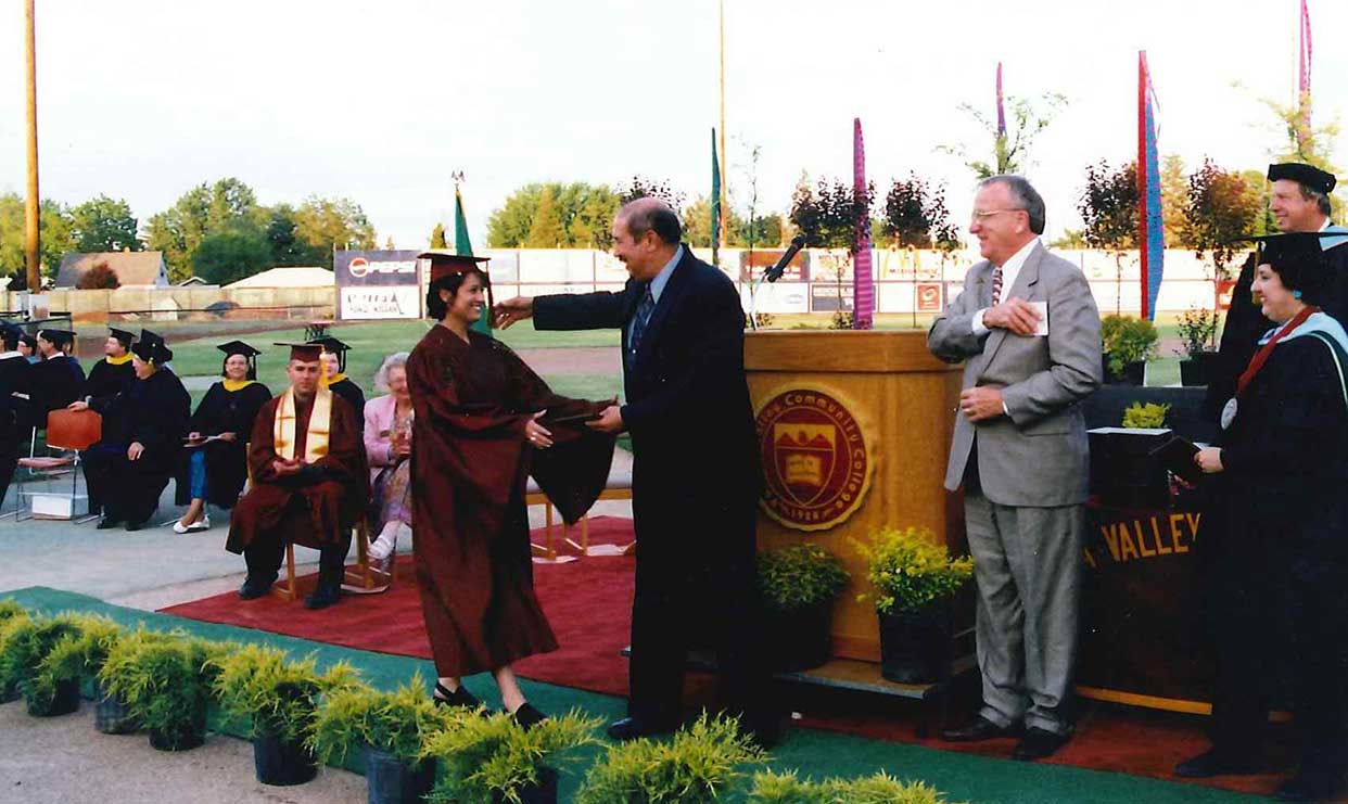 Ricardo Garcia at YVC's Commencement 1999