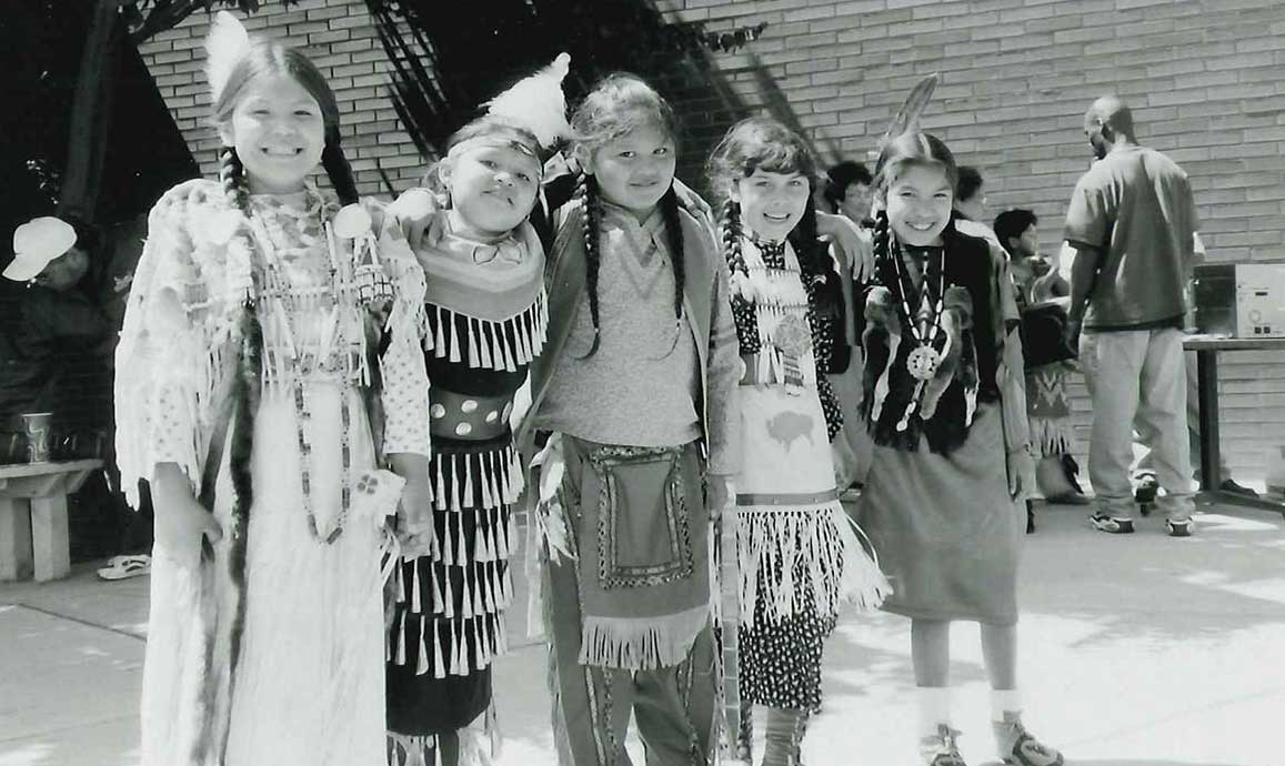 From the archives, native children on campus