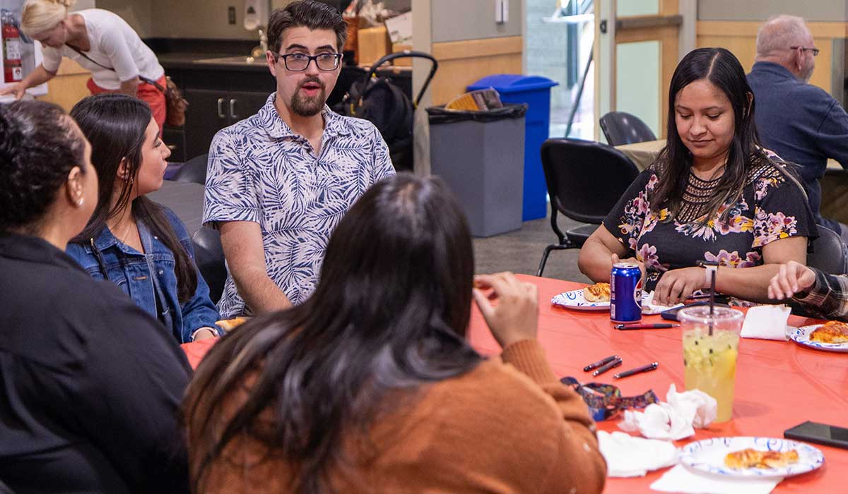 Alumni visit during YVC's 10th anniversary celebration of the BASM program