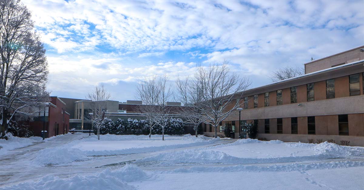 Prior Hall in winter