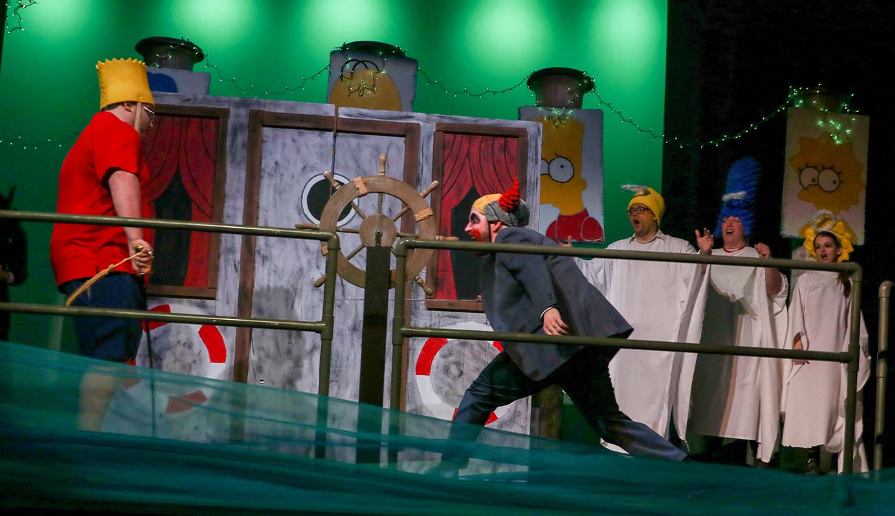 Students perform in a recent production. 