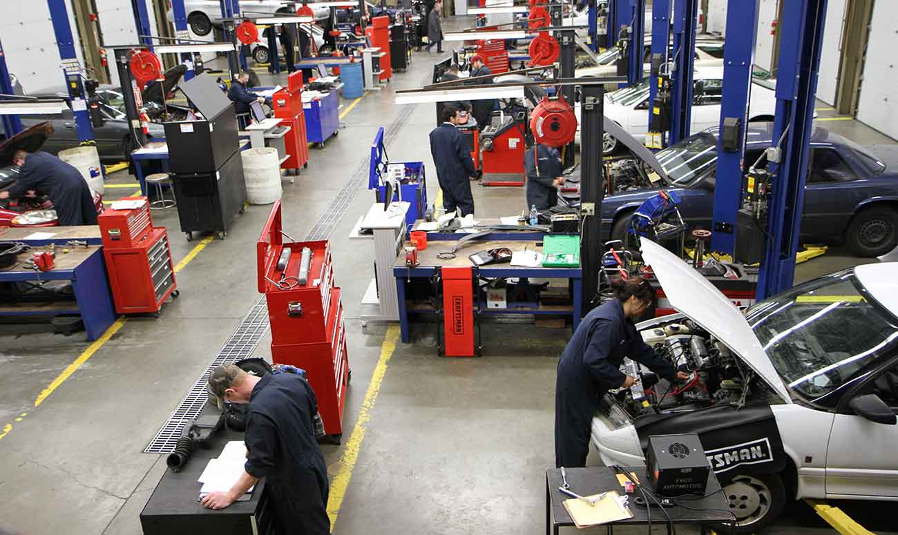 YVC's automotive service technology lab