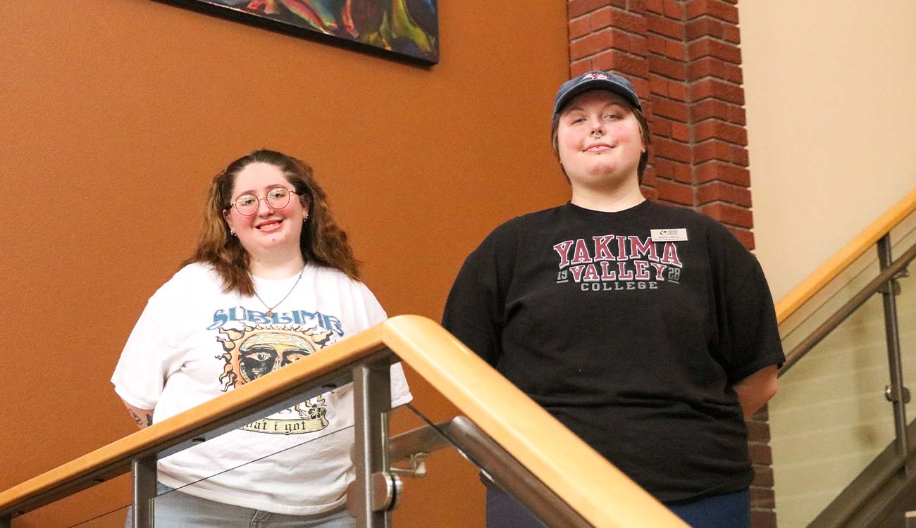 Two female students