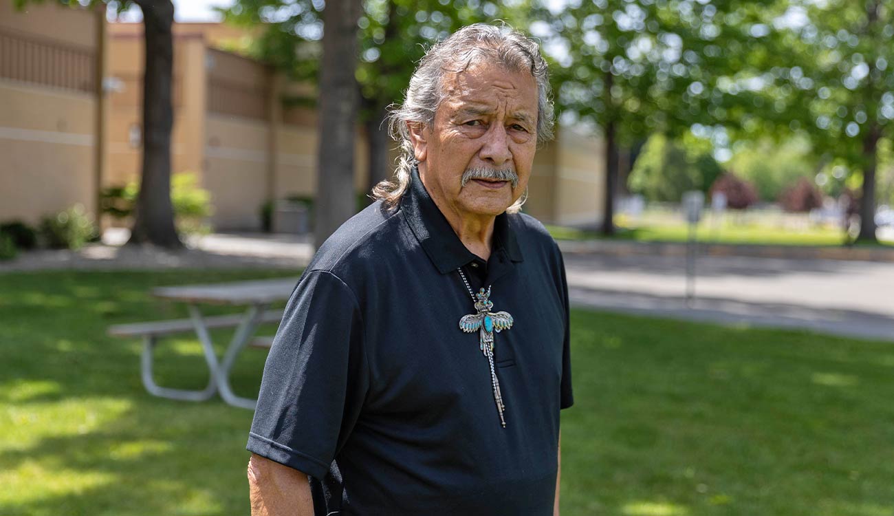  Ruben Mondragon poses for picture outside on the YVC Campus